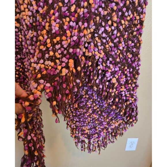 Kenneth Cole asymmetrical pom poncho ( one size fits most) - Picture 7 of 9